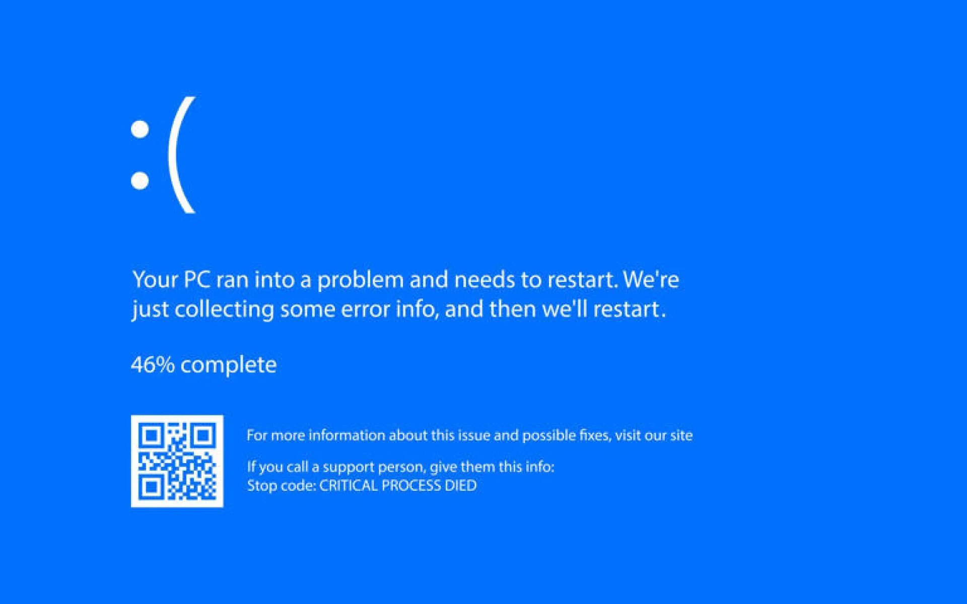 Blue Screen Blue Screen